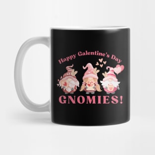 Galentine's Day Gnomes Cute Valentine's Day Gnomies Mug